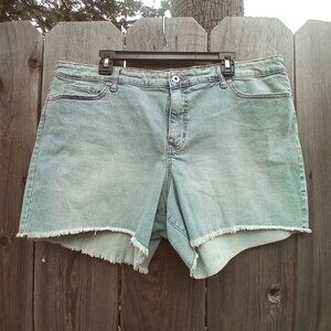 SOFIA JEANS SHORTS WOMENS SZ 20 LIGTH BLUE STRETCH POCKETS BY SOFIA VERGARA NEW